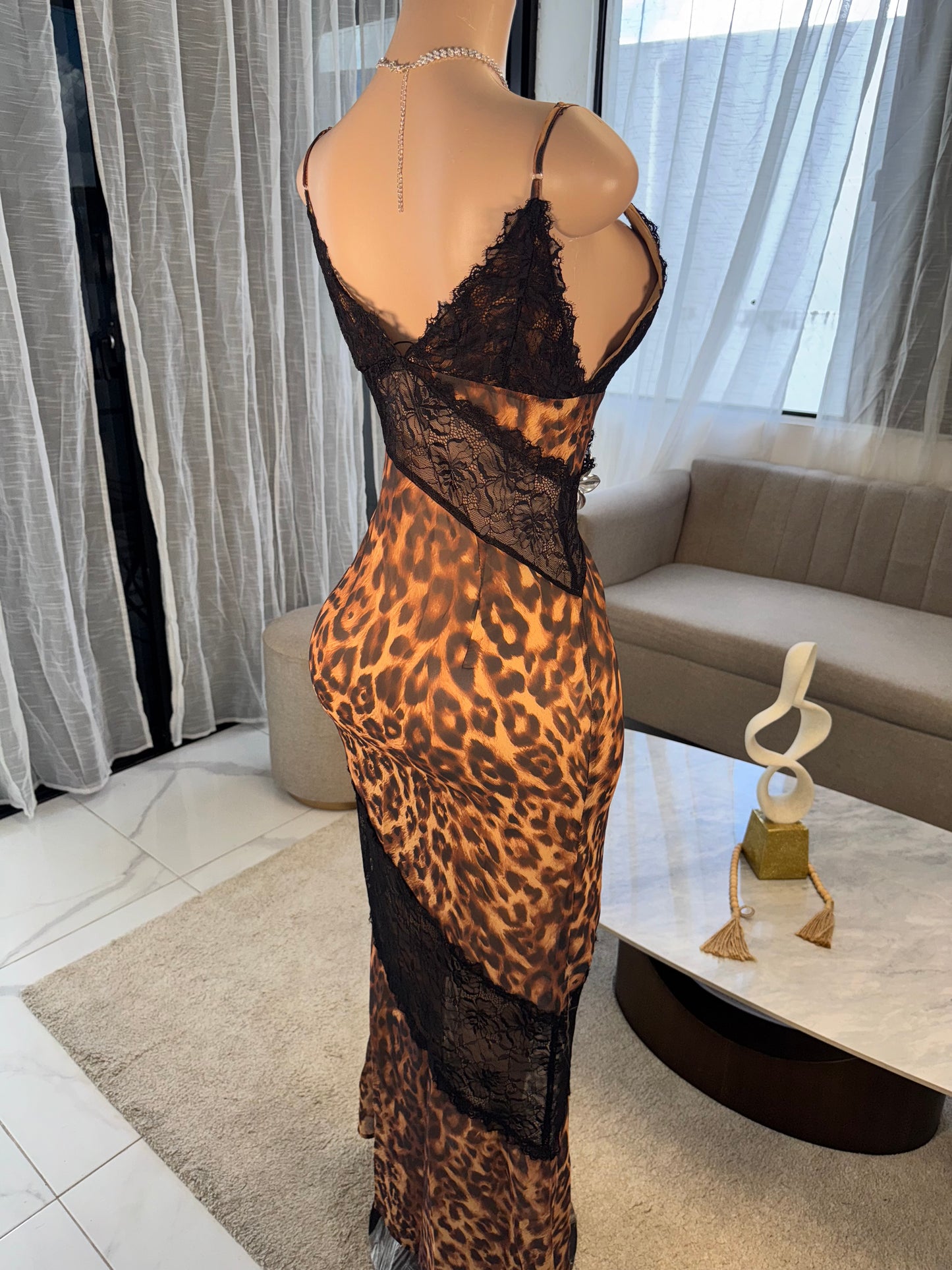 Iris leopard maxi dress