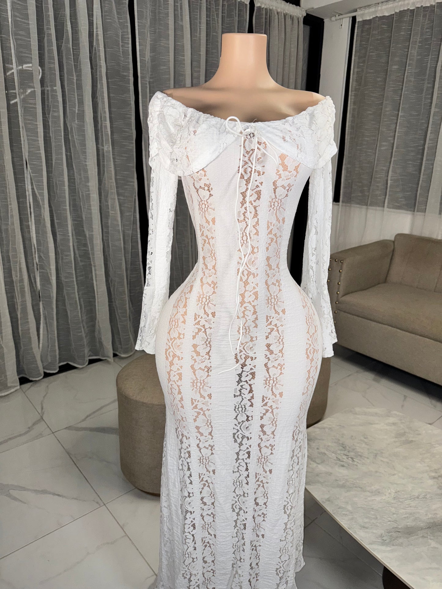 Diana midi dress transparent