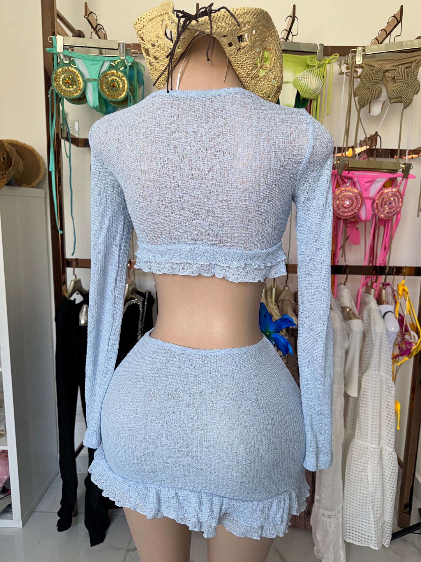 Lola cozy mini skirt set