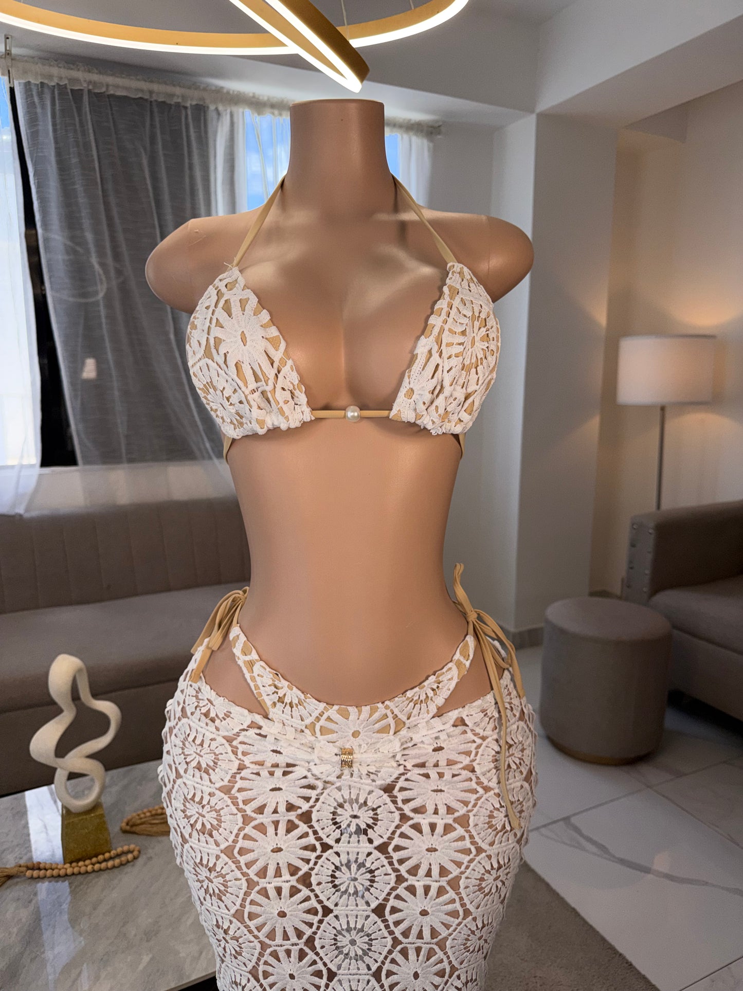 Paula lace set kini