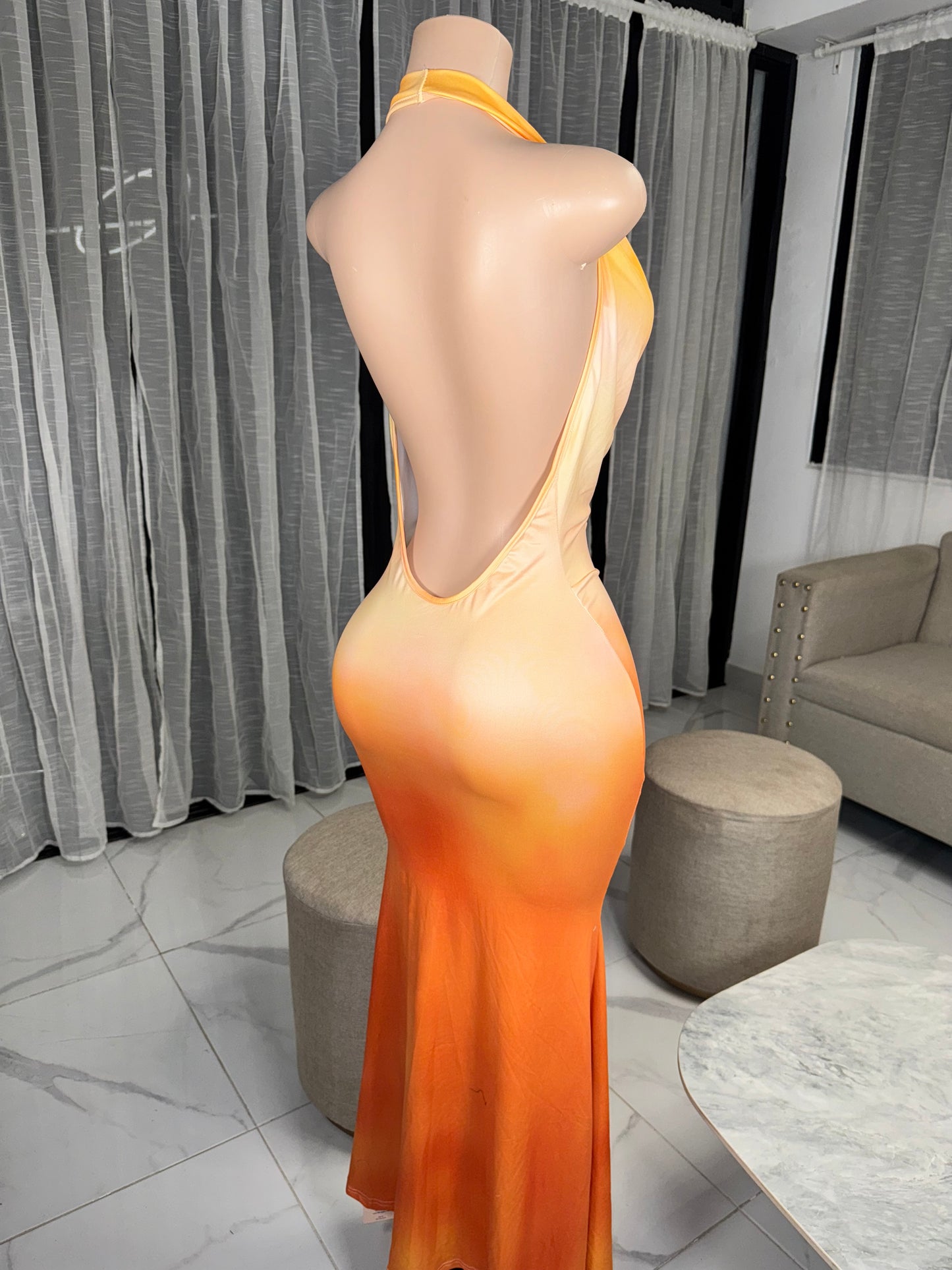 Sunset midi dress