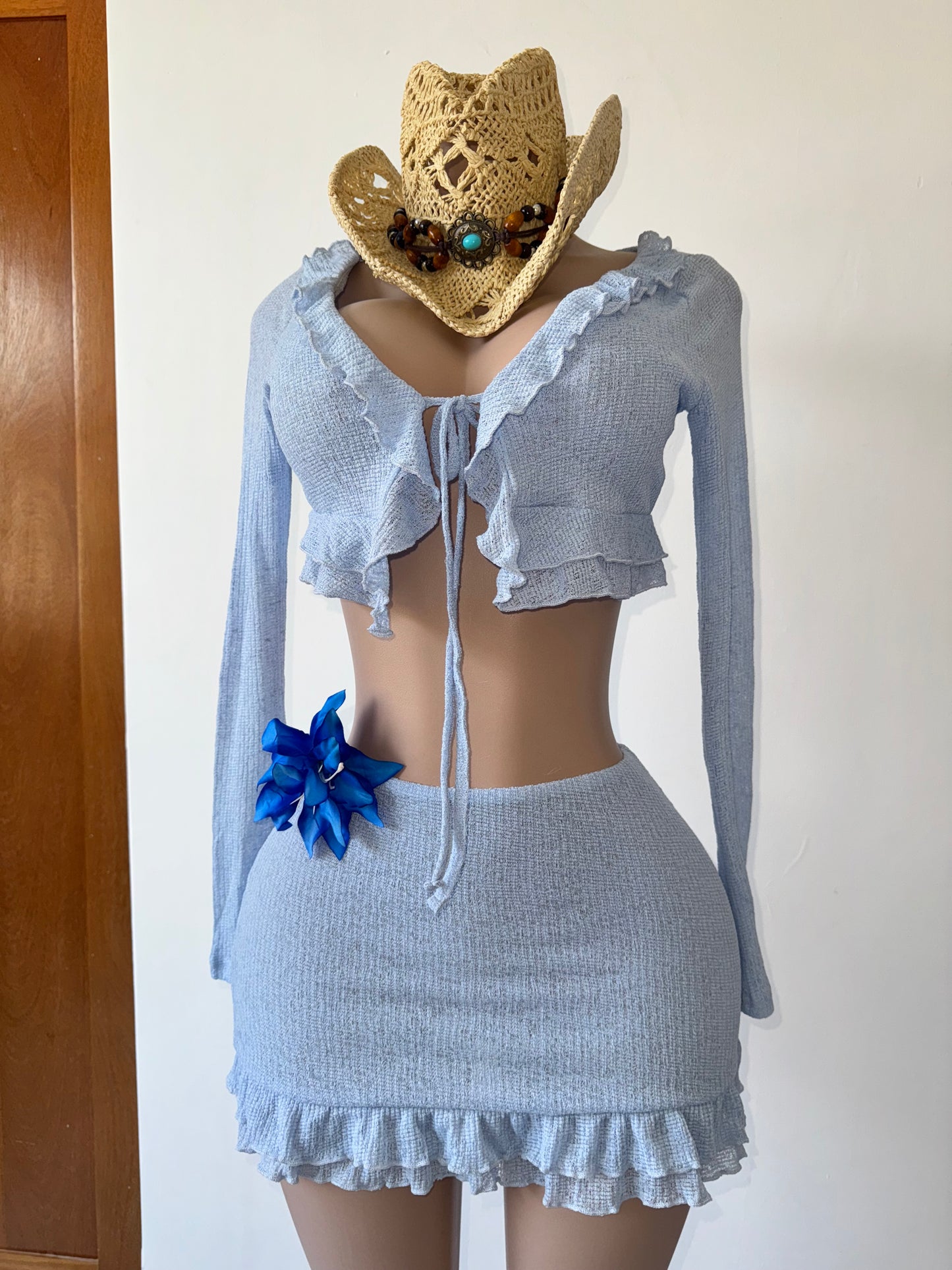 Lola cozy mini skirt set