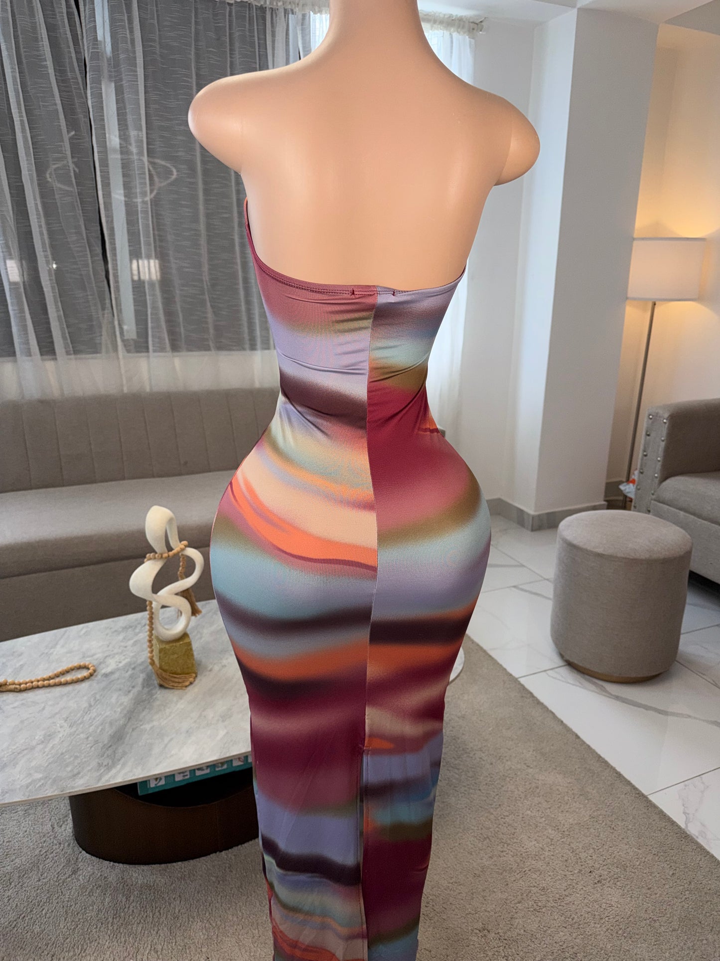 Sunset midi dress