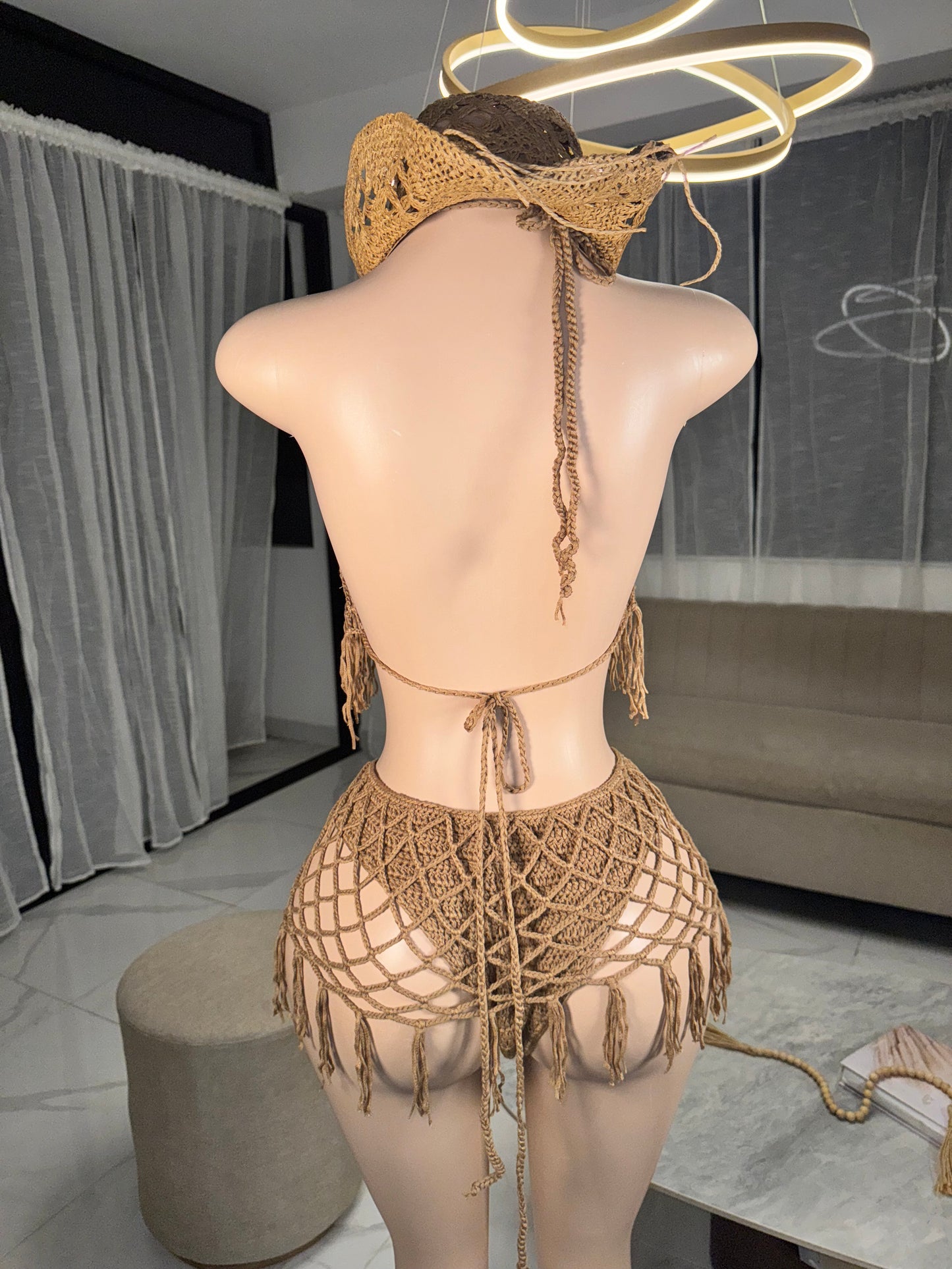 Margarita arena crochet kini