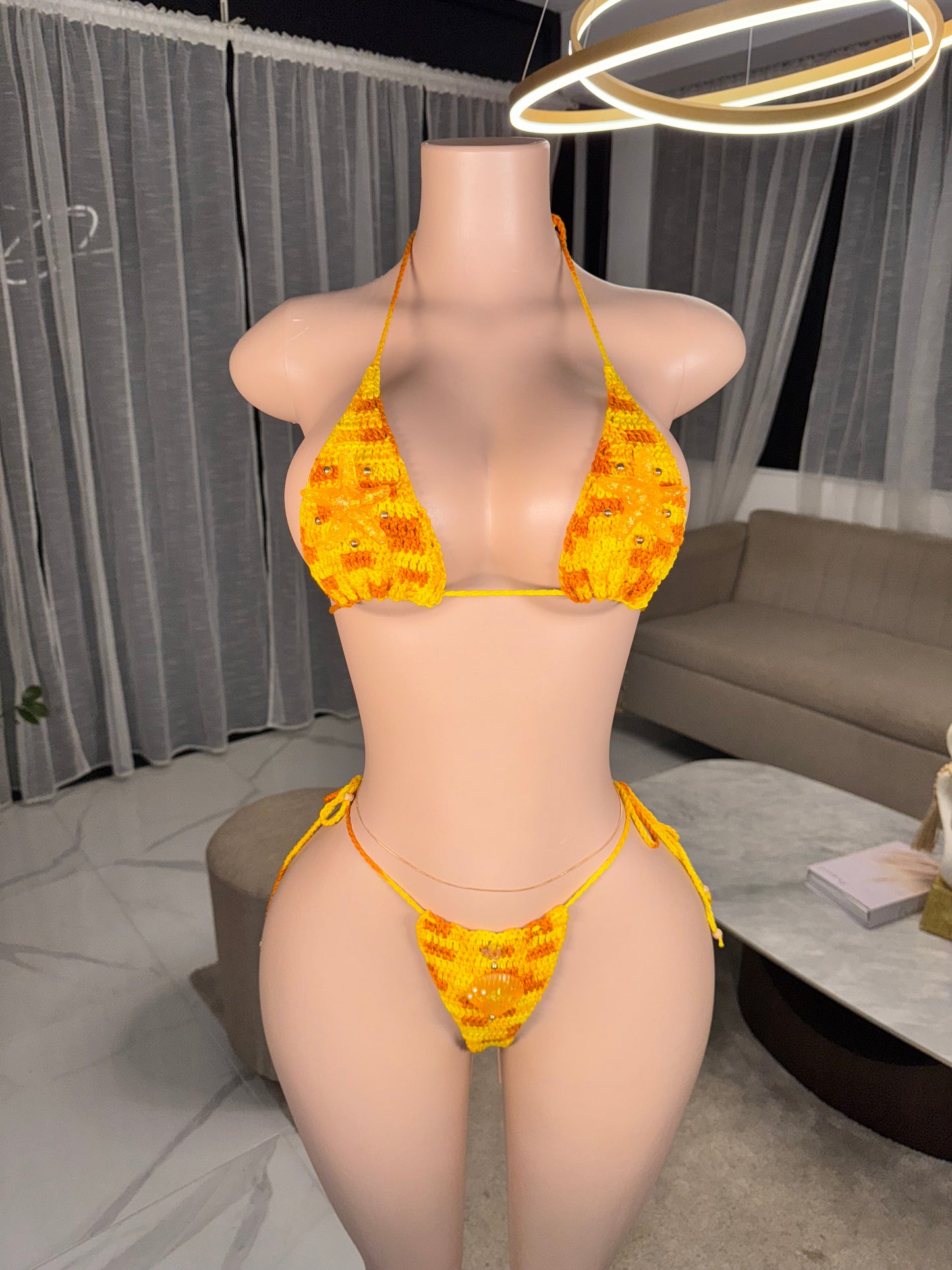 Georgina crochet star kini