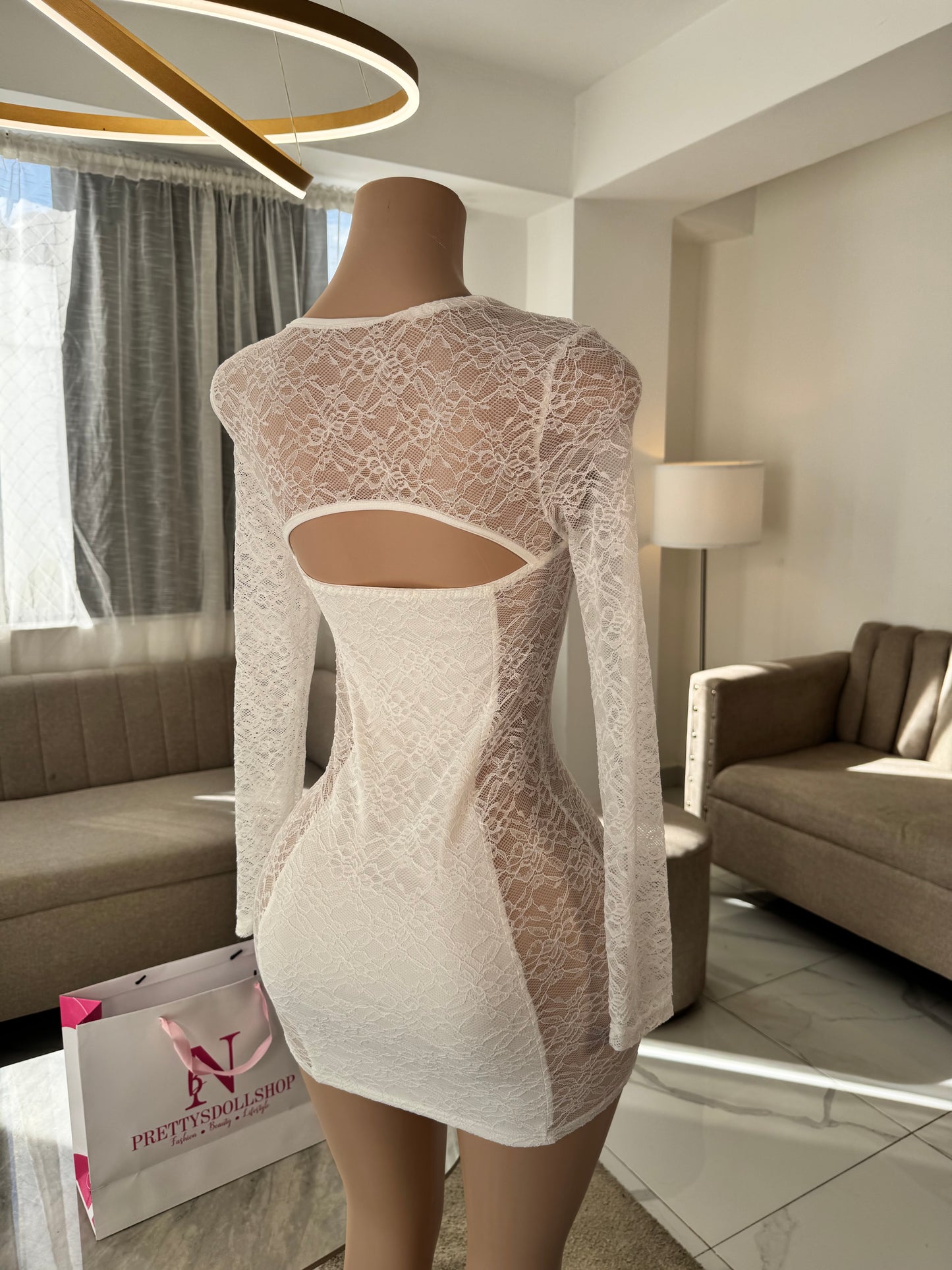 Priscila lace mini dress