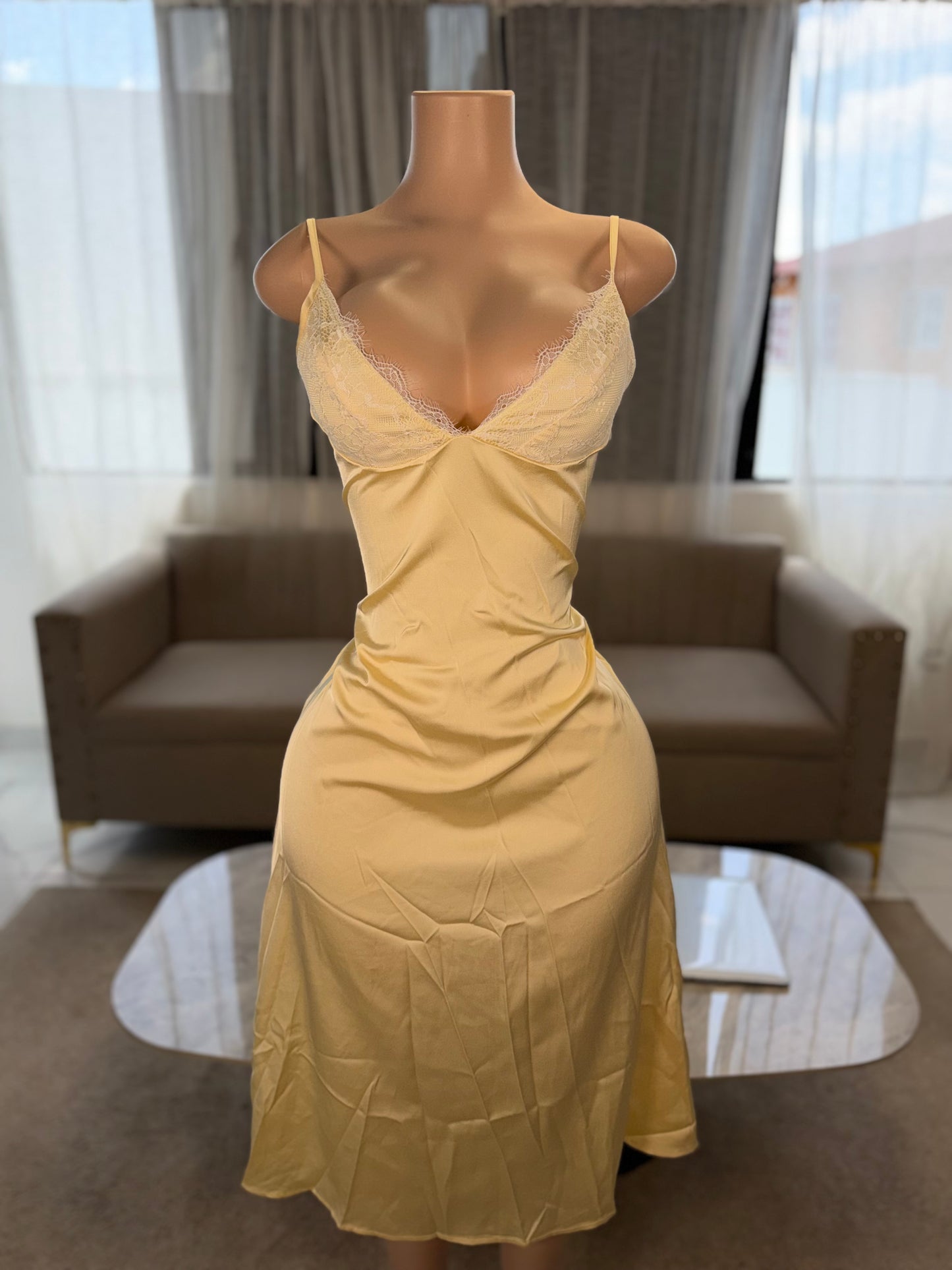 Basic satin dress