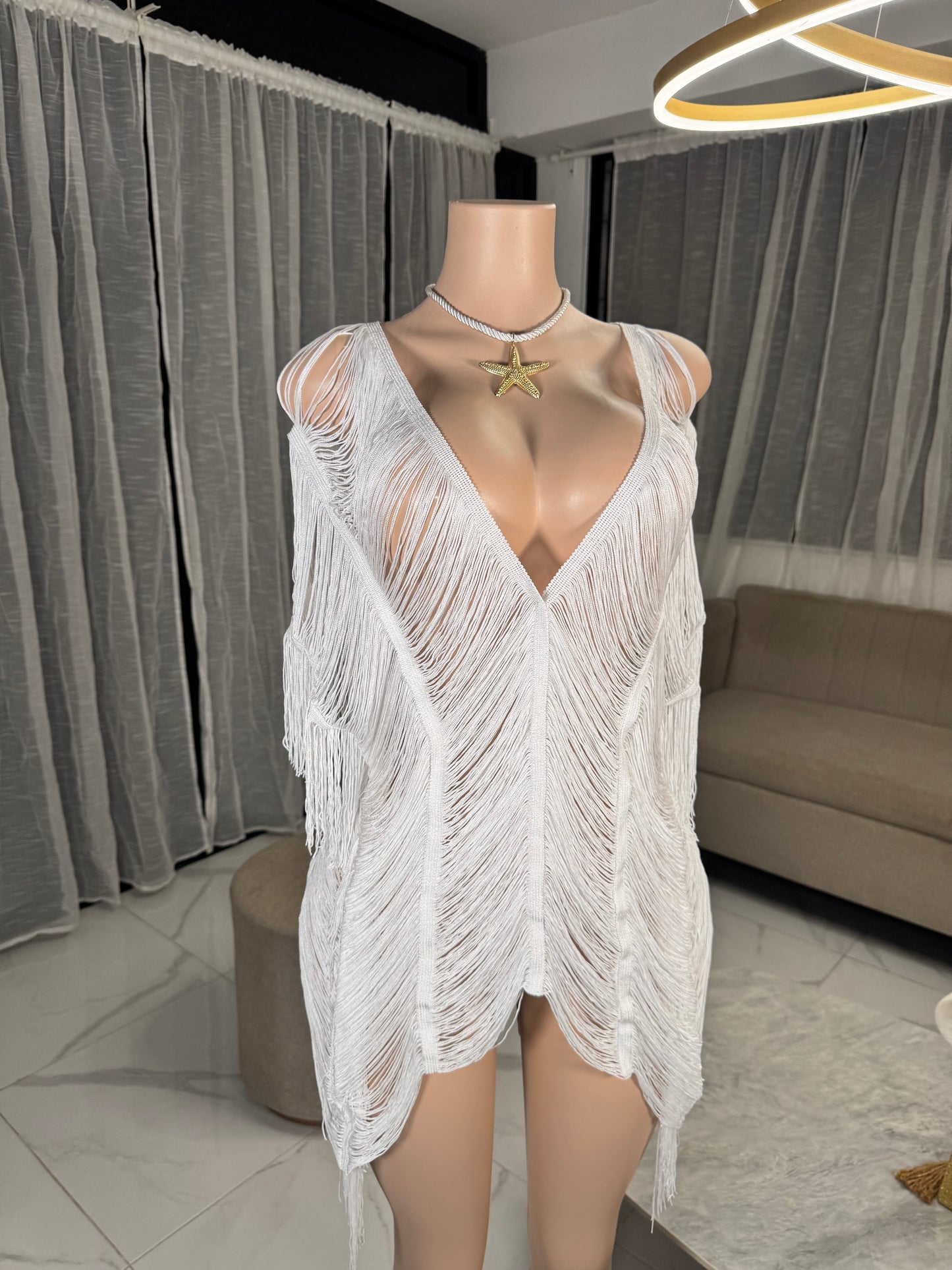 Angel crochet cover up dress
