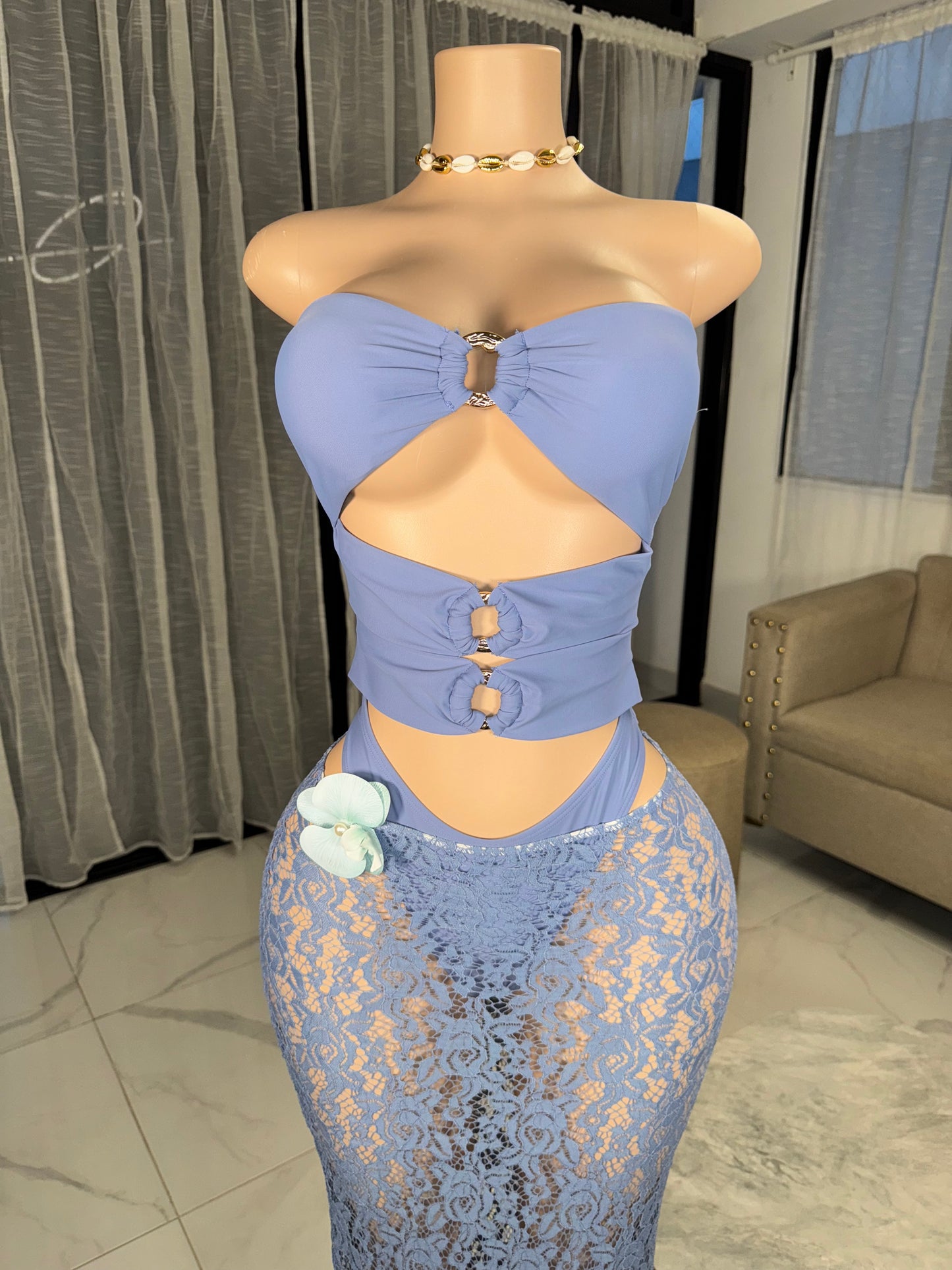 Mariluz bodysuit & skirt