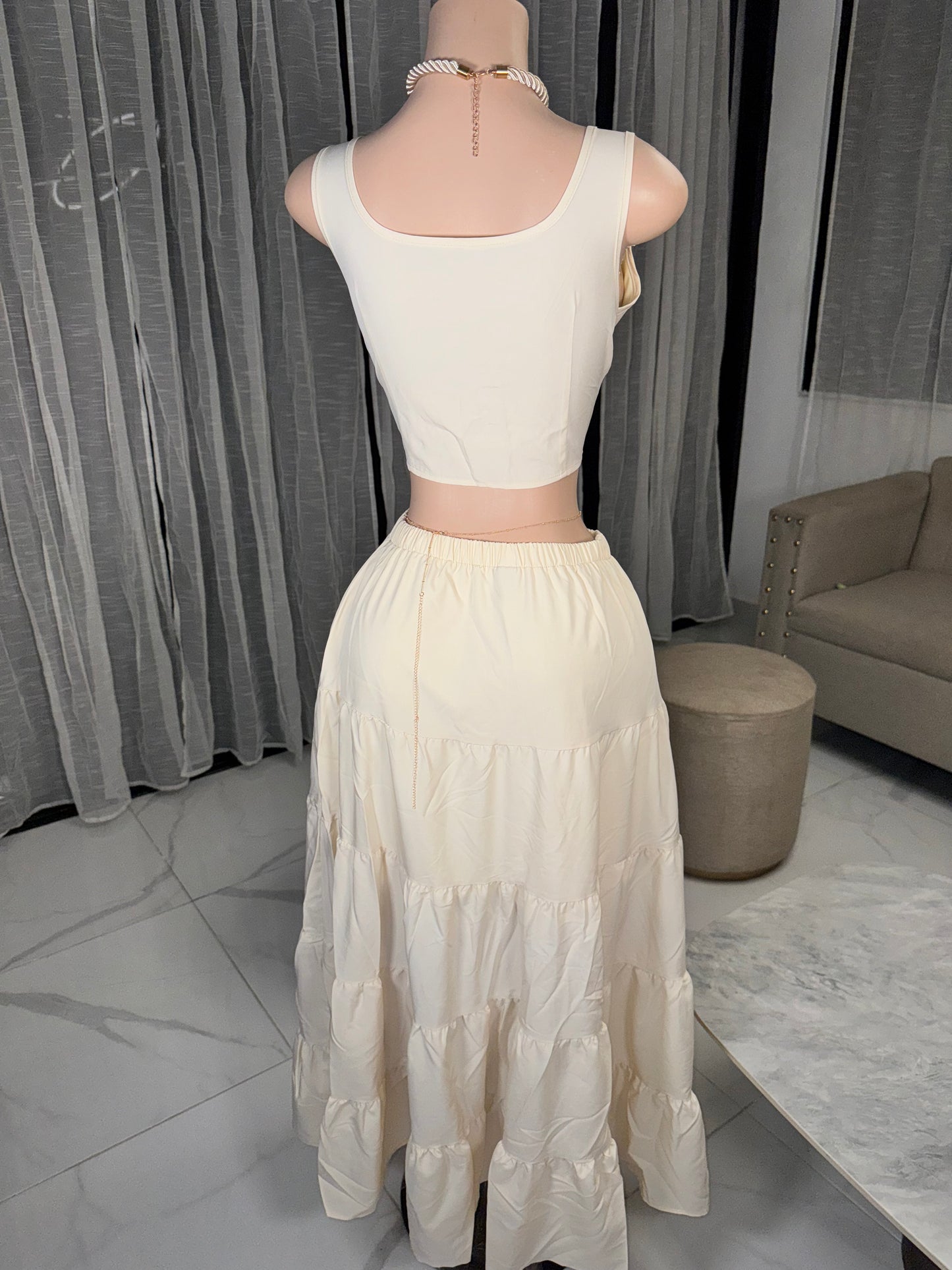 Summer vibes skirt set 2 pieces