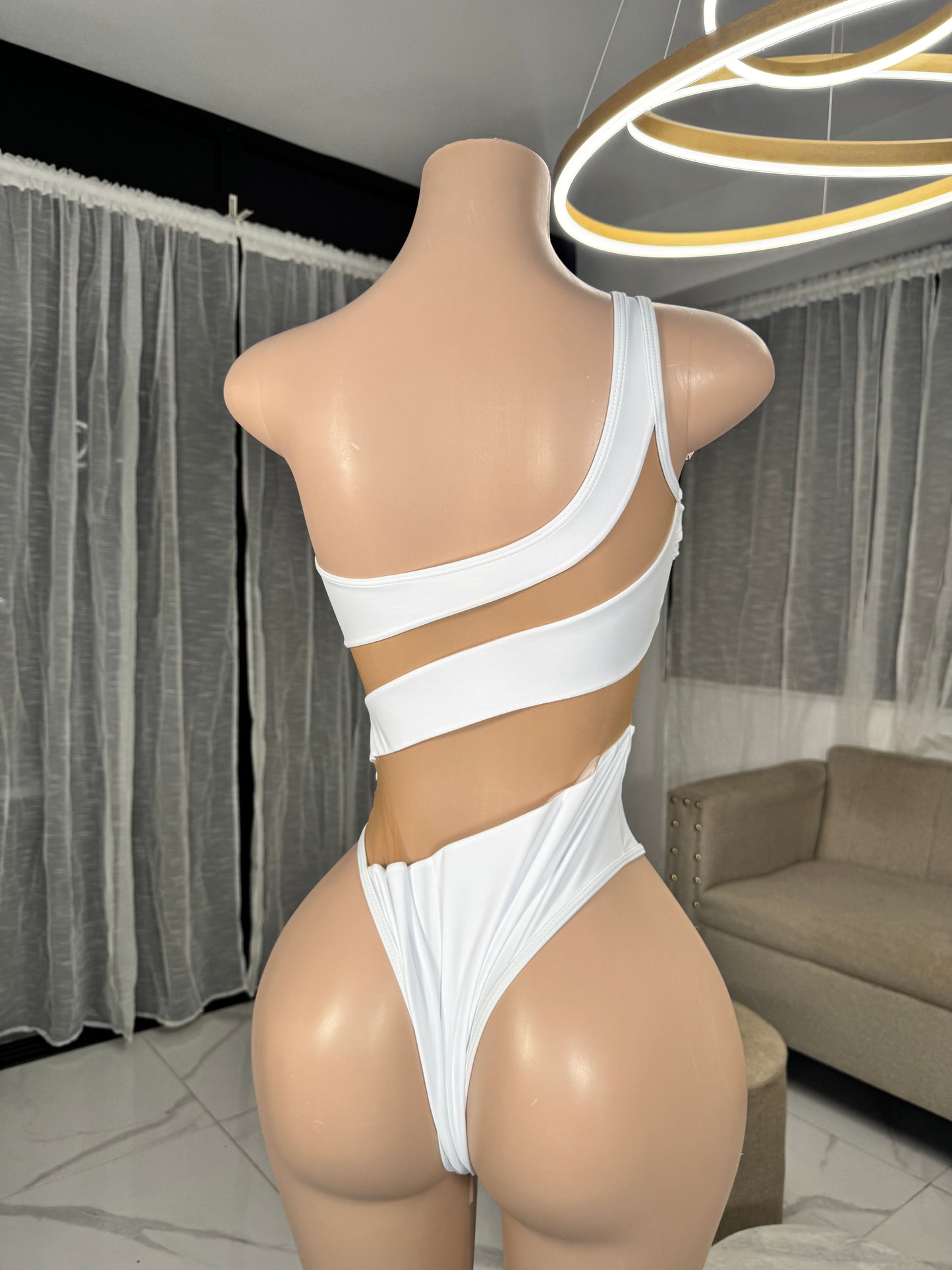 Bodysuit lace zebra