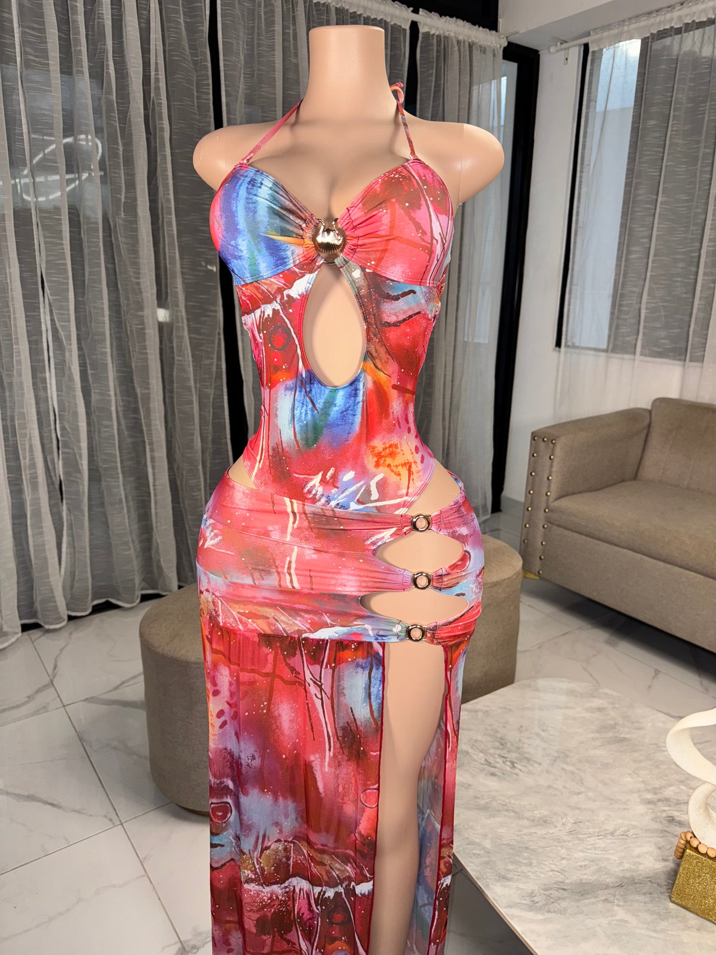 Tropical set 2 pieces body & skirt