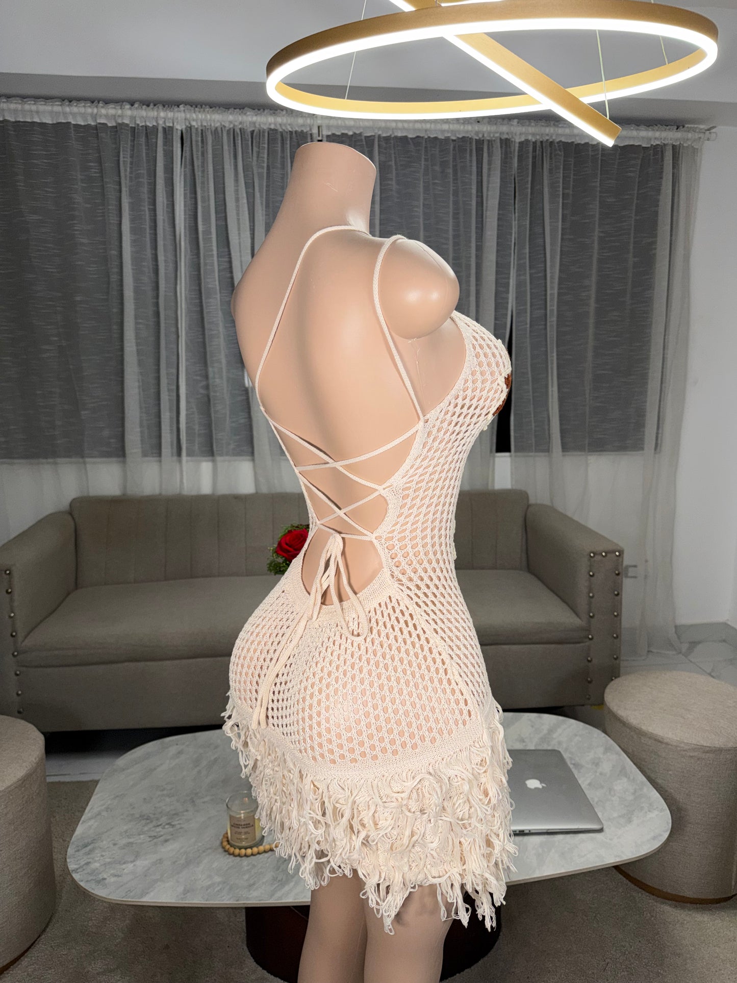 Soleil mini dress cover up