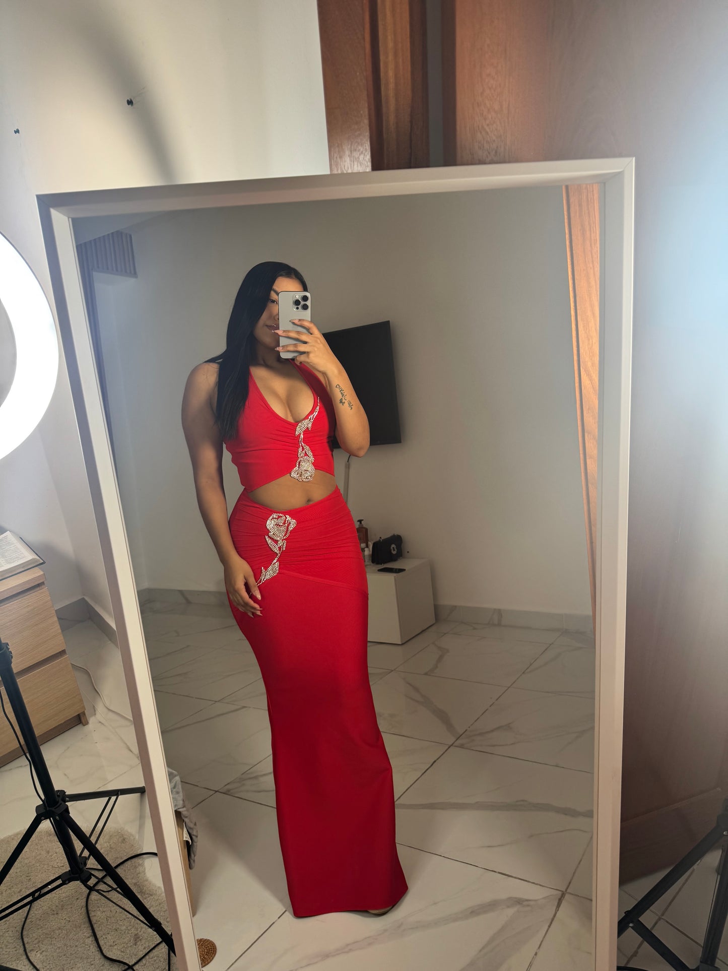 Gala rose diamond dress