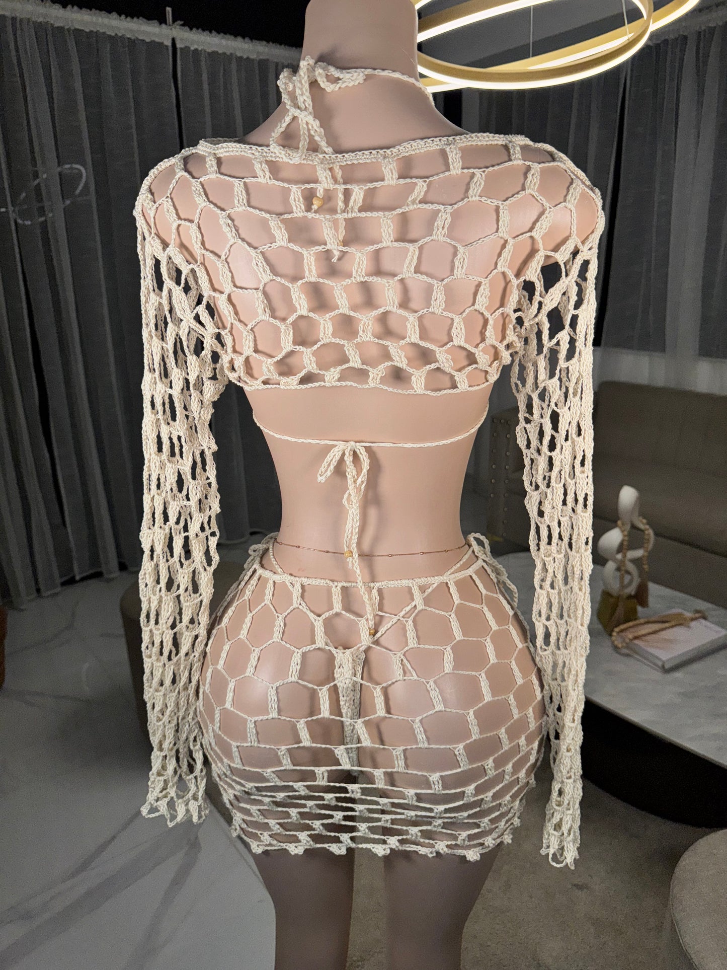 Krystal ivory set crochet