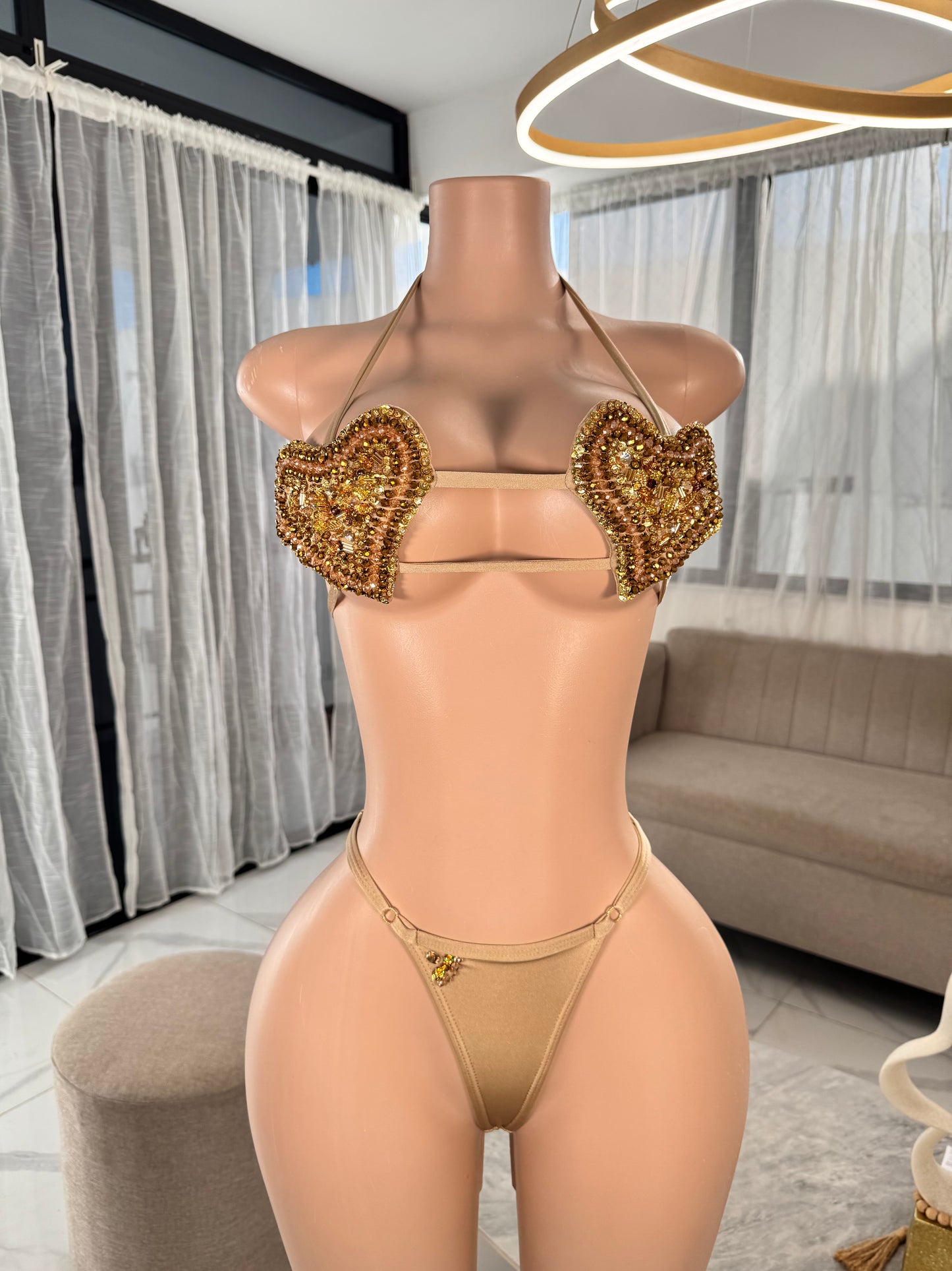 Exclusive heart kini handmade