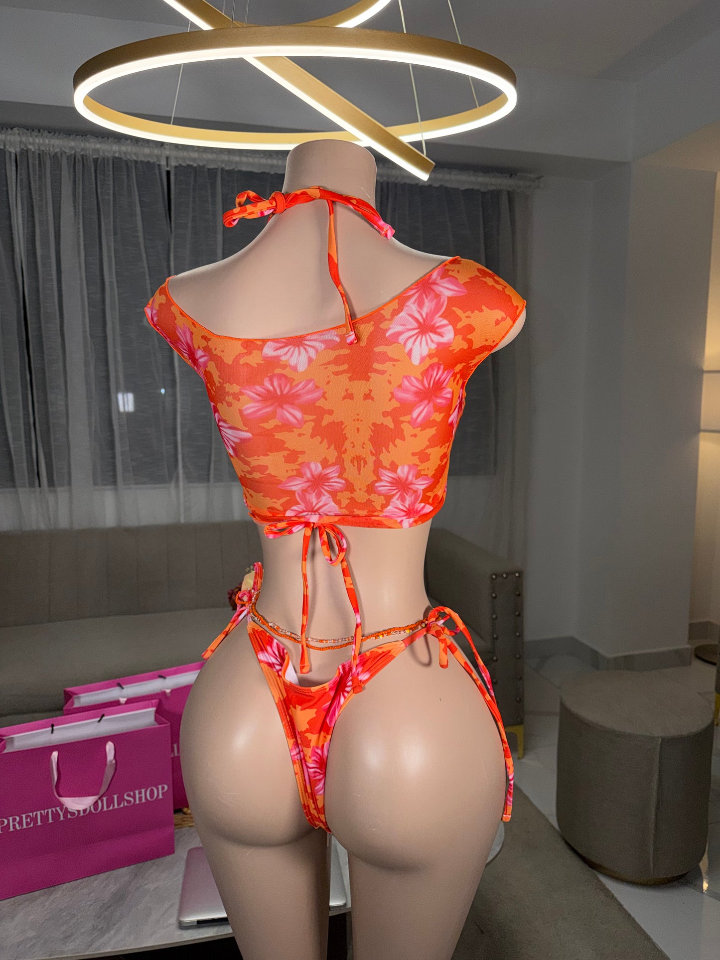 Hawaiian set kini 3 pieces