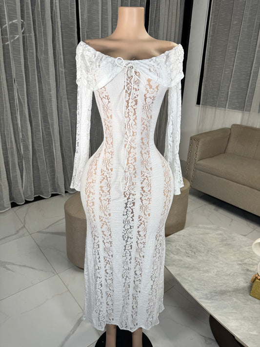 Diana midi dress transparent