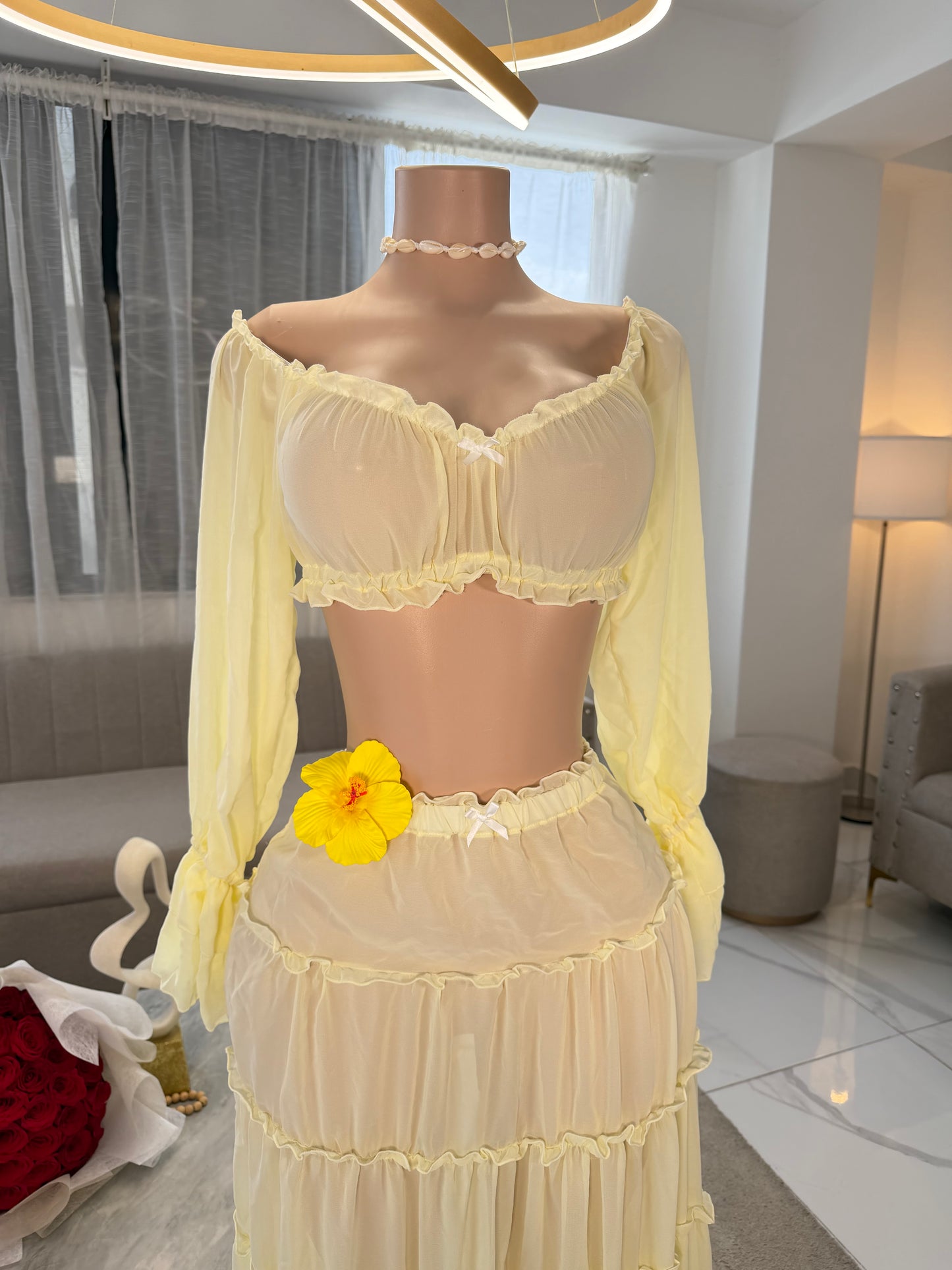 Verano mesh skirt set