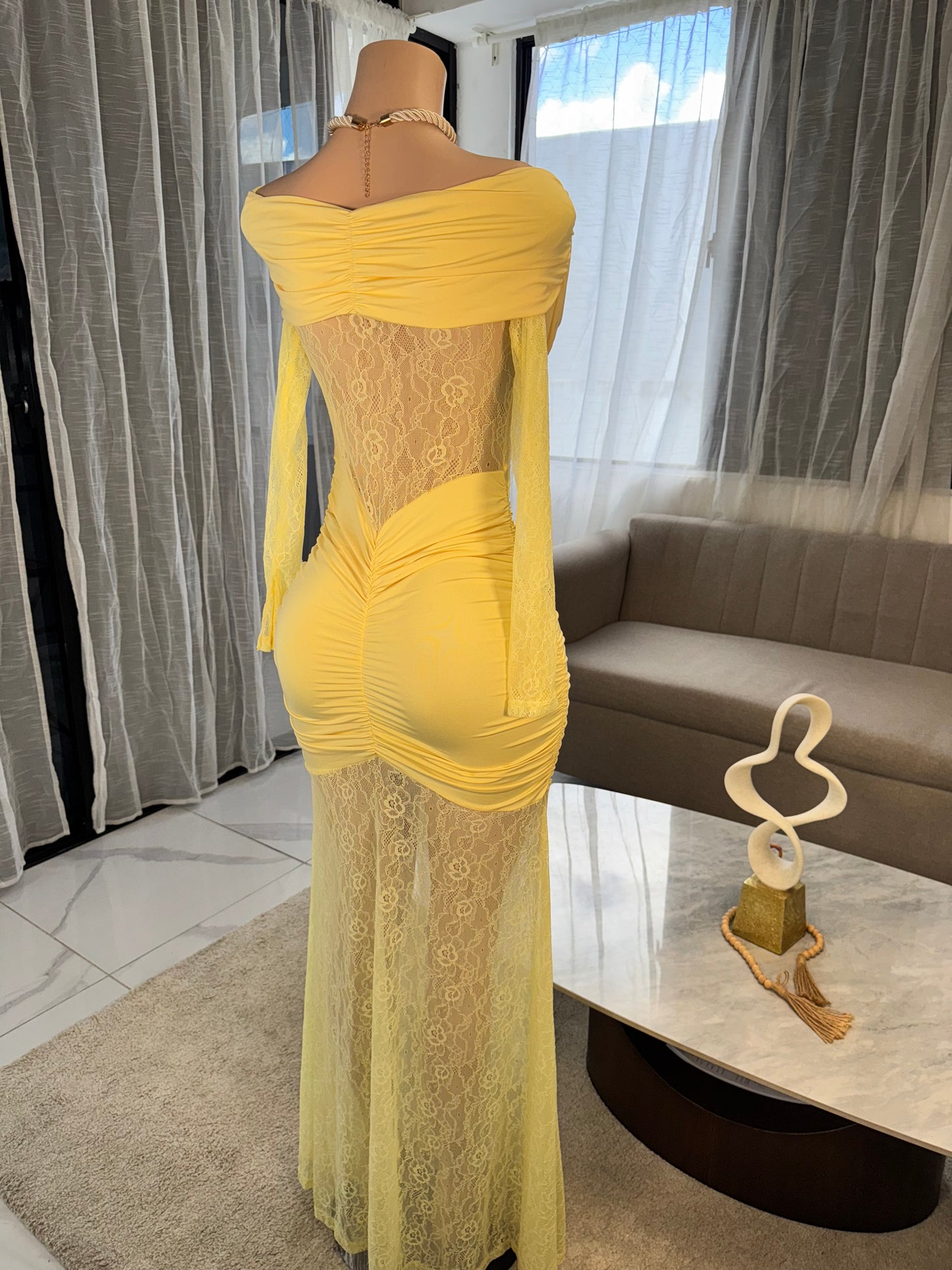 Georgia lace maxi dress