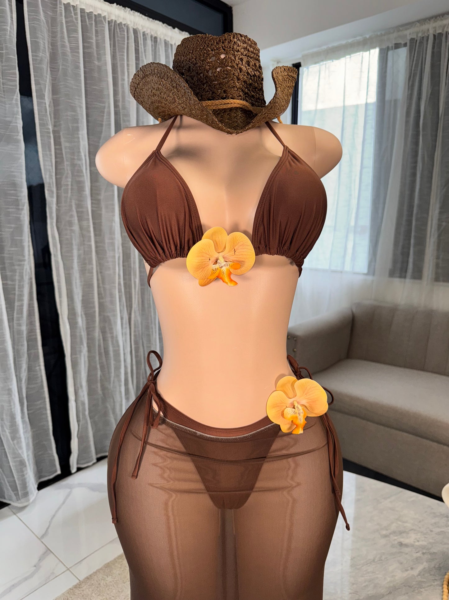 Flower tropical kini 3 pieces