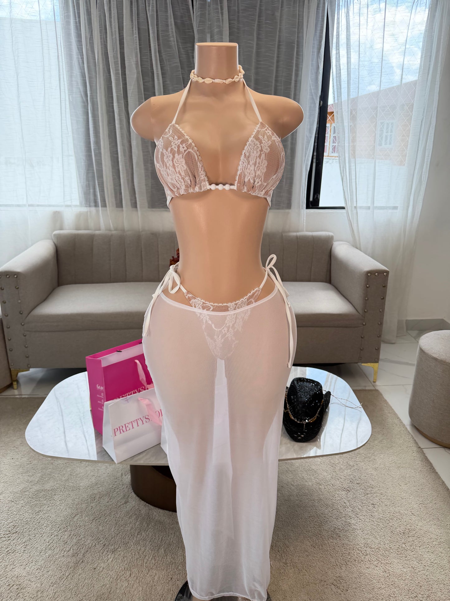 Paula lace kini & skirt