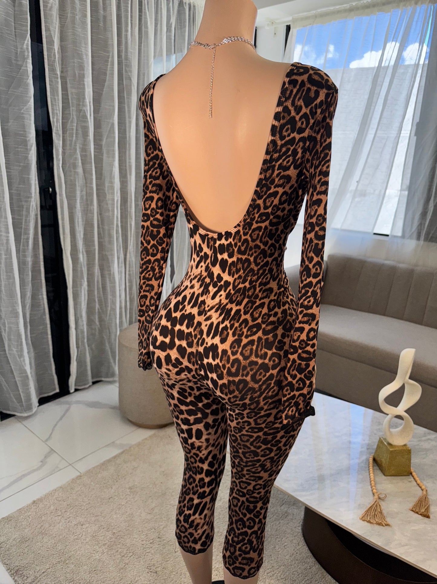 Ana leopard jumpsuit