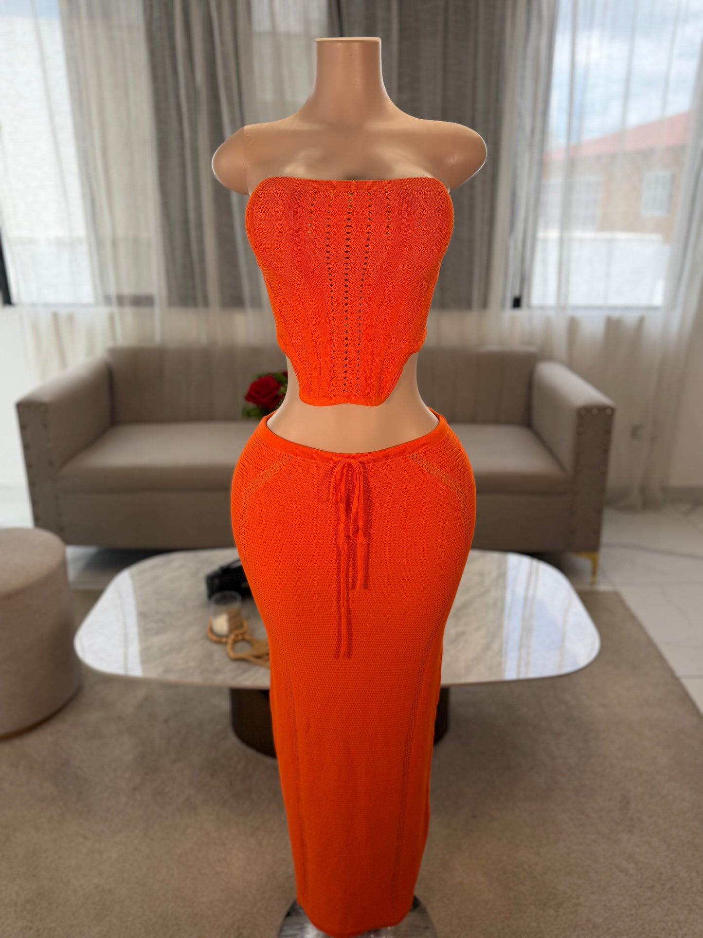 Corset skirt set