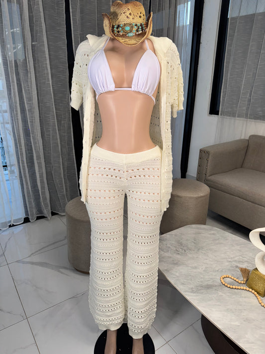 Acuarela crochet pant 2 pieces