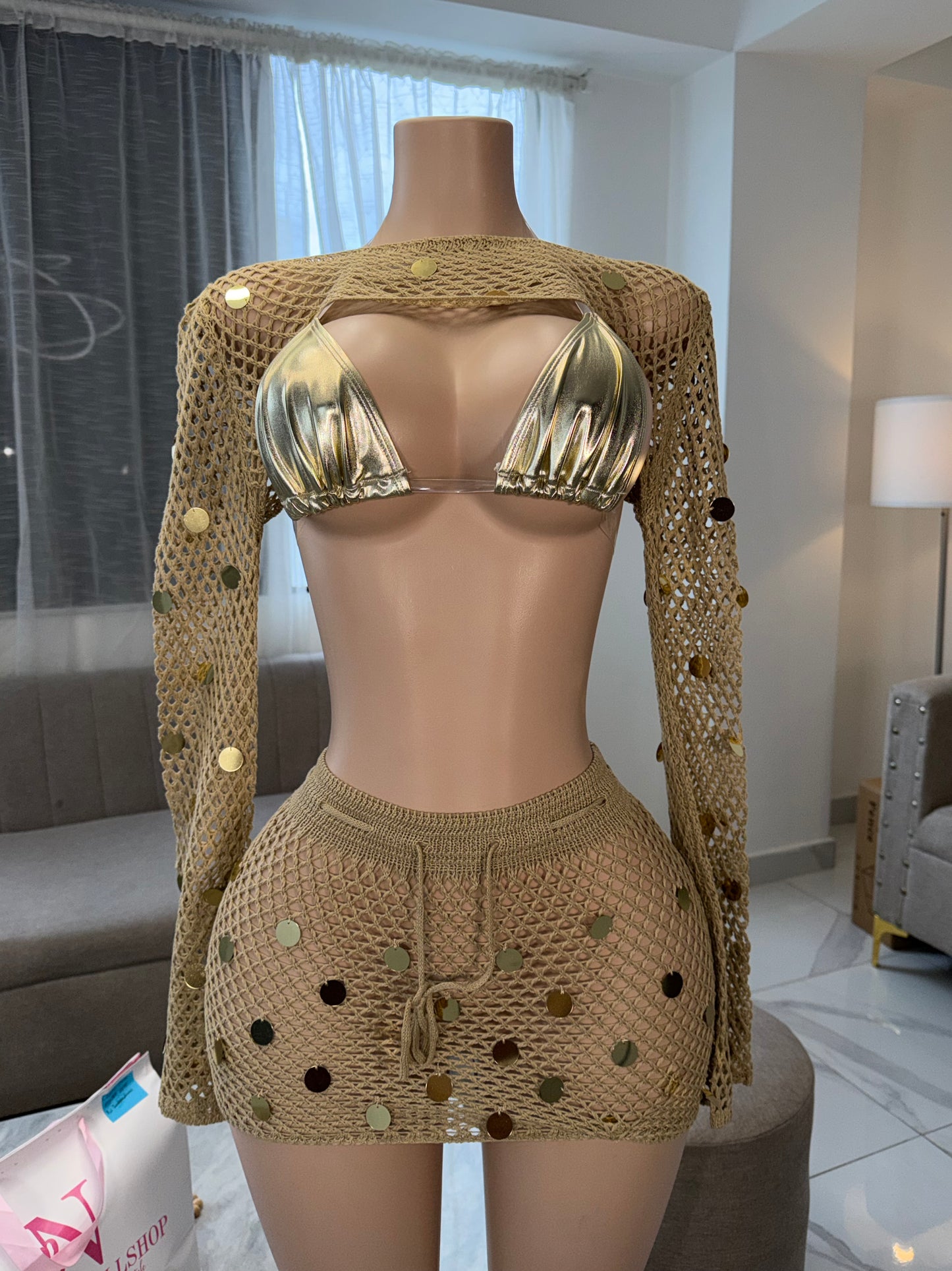Gabby’s crochet cover up 2 pieces