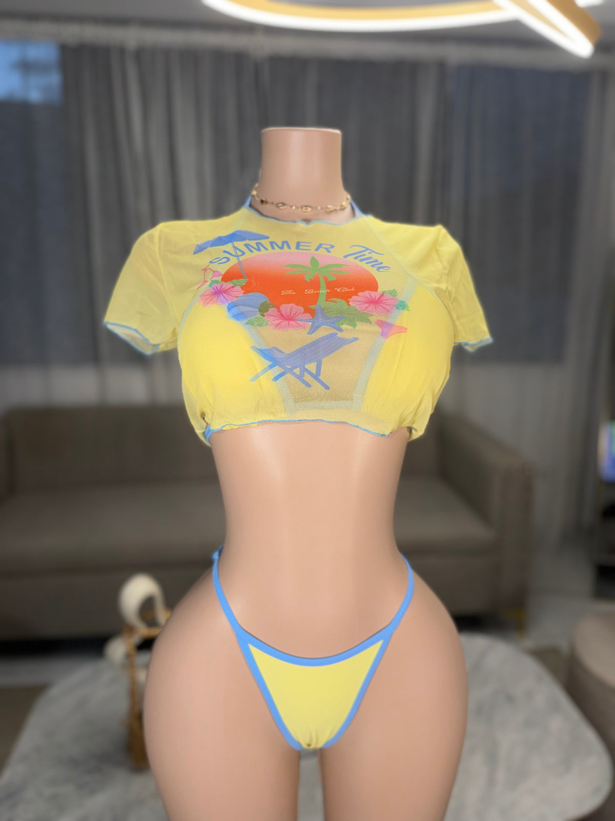 Summer vibes top kini 3 pieces
