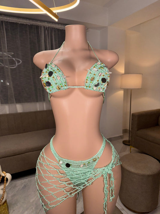 Cuarzo Aqua Crochet Kini