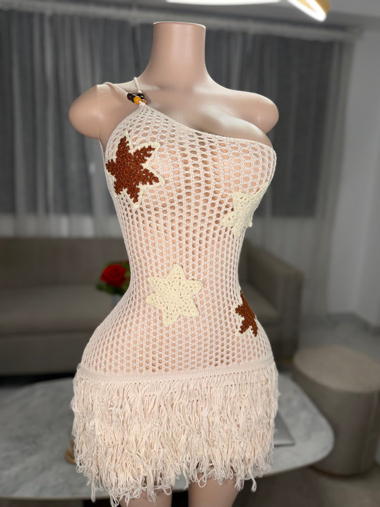 Soleil mini dress cover up