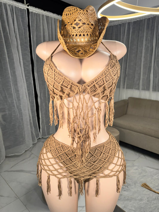 Margarita arena crochet kini