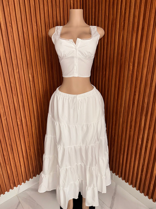 Summer vibes skirt set 2 pieces