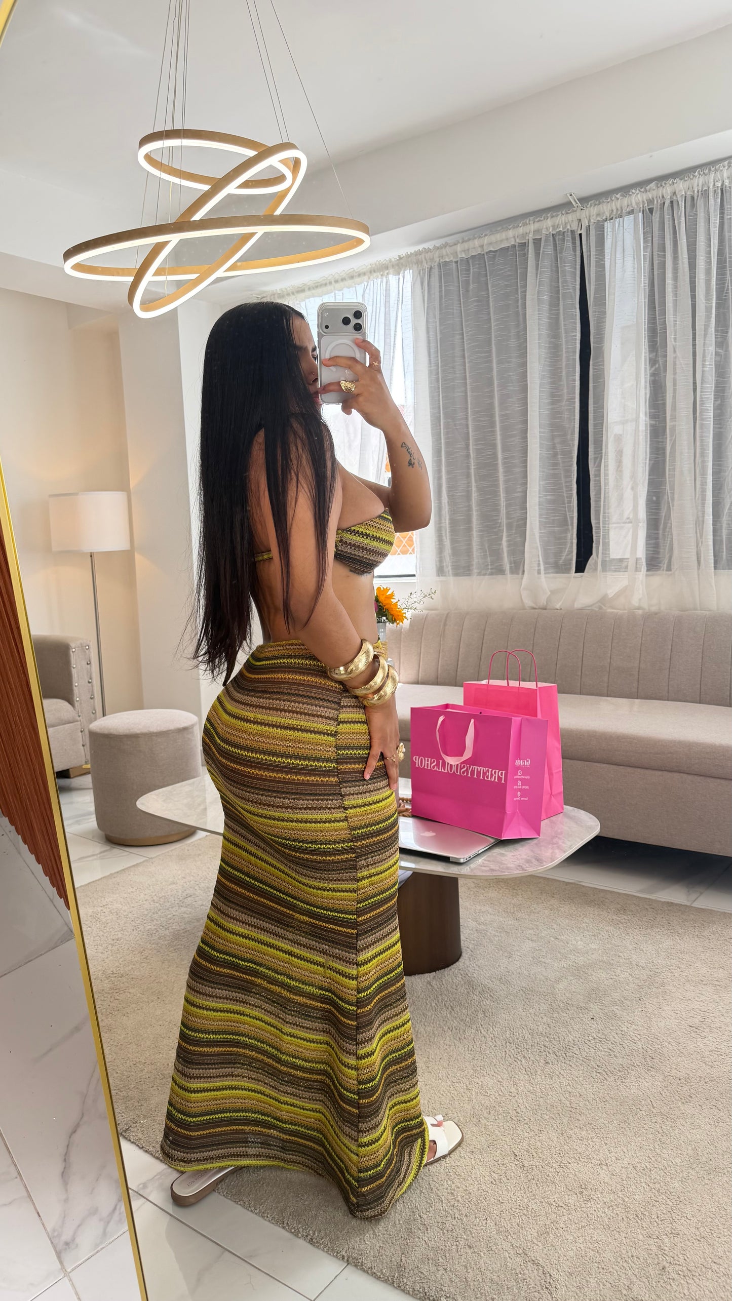 Olive midi dress