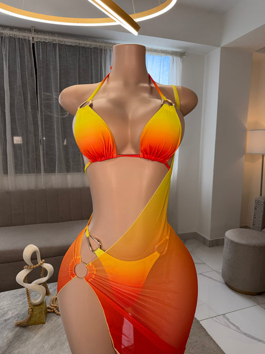 Sunset kini 3 pieces