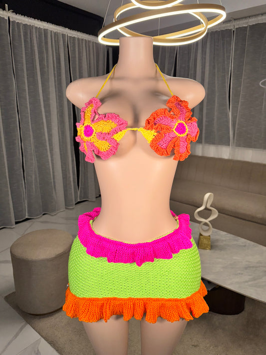 Aloha crochet set multicolor