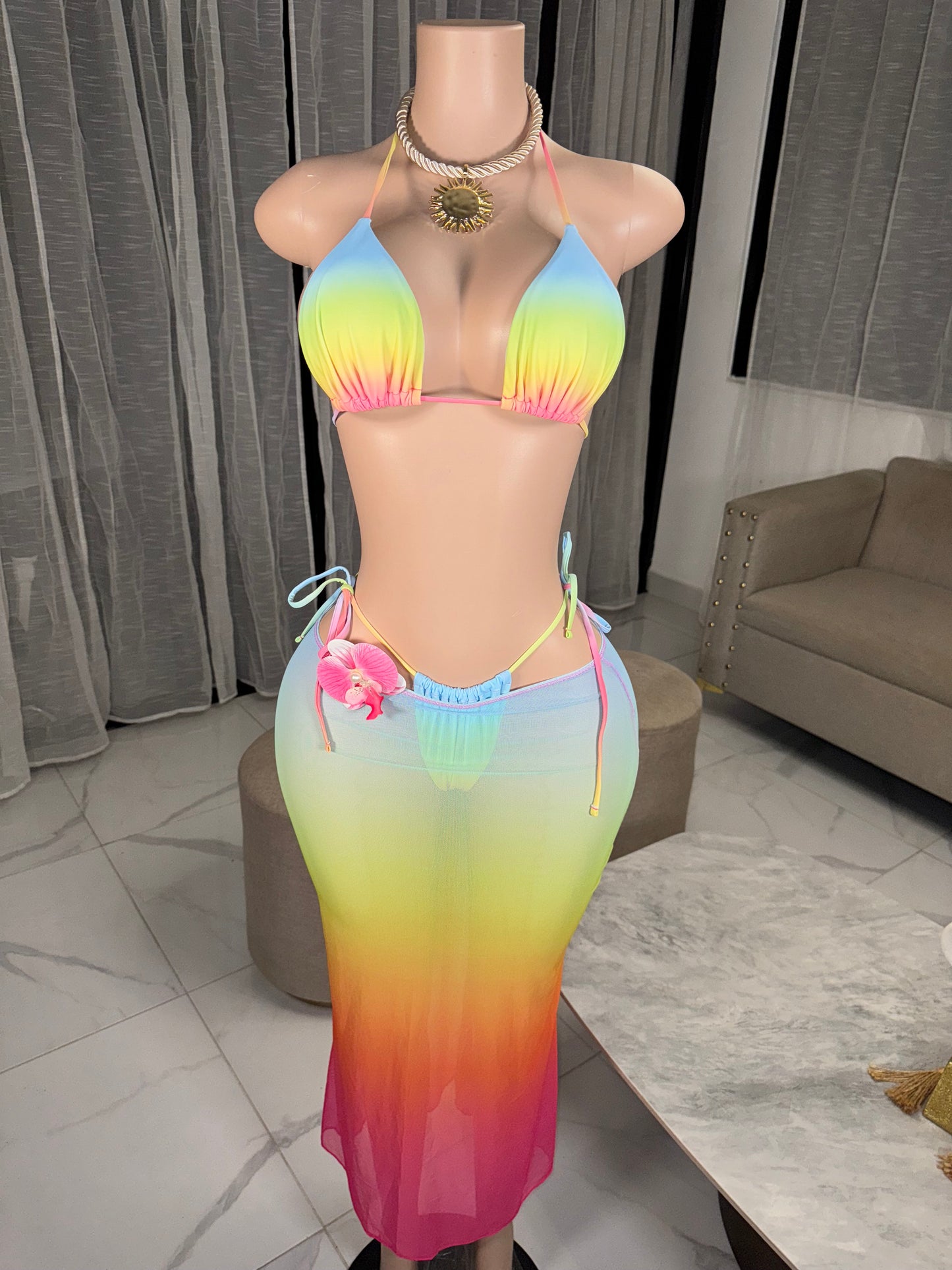 Tropical set 3 pieces kini