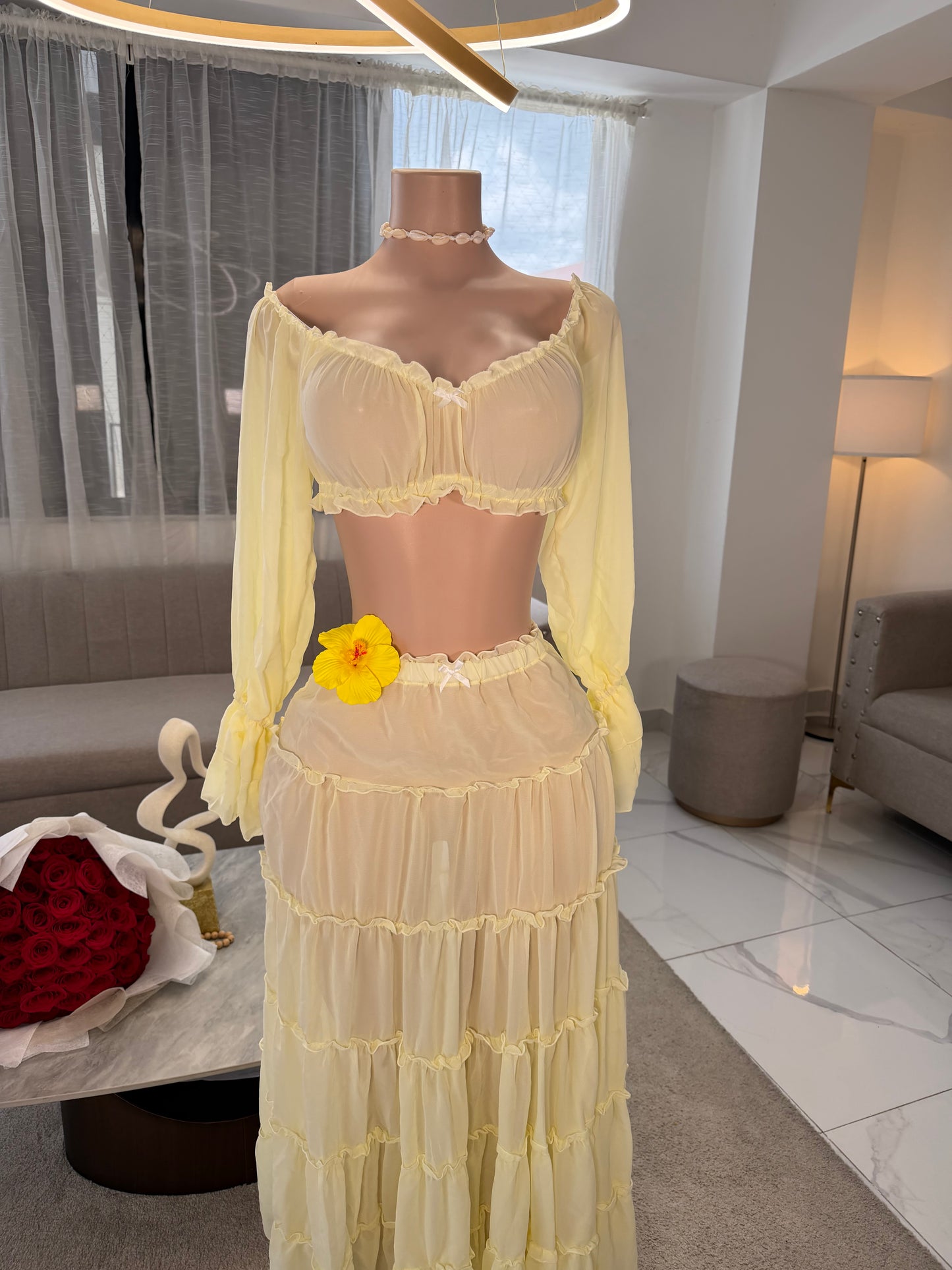 Verano mesh skirt set