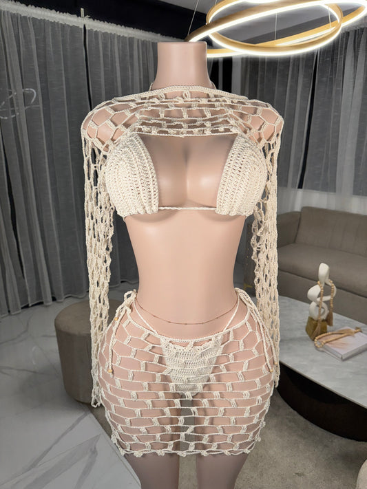 Krystal ivory set crochet