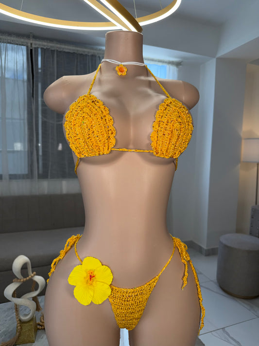 Pineapple crochet kini