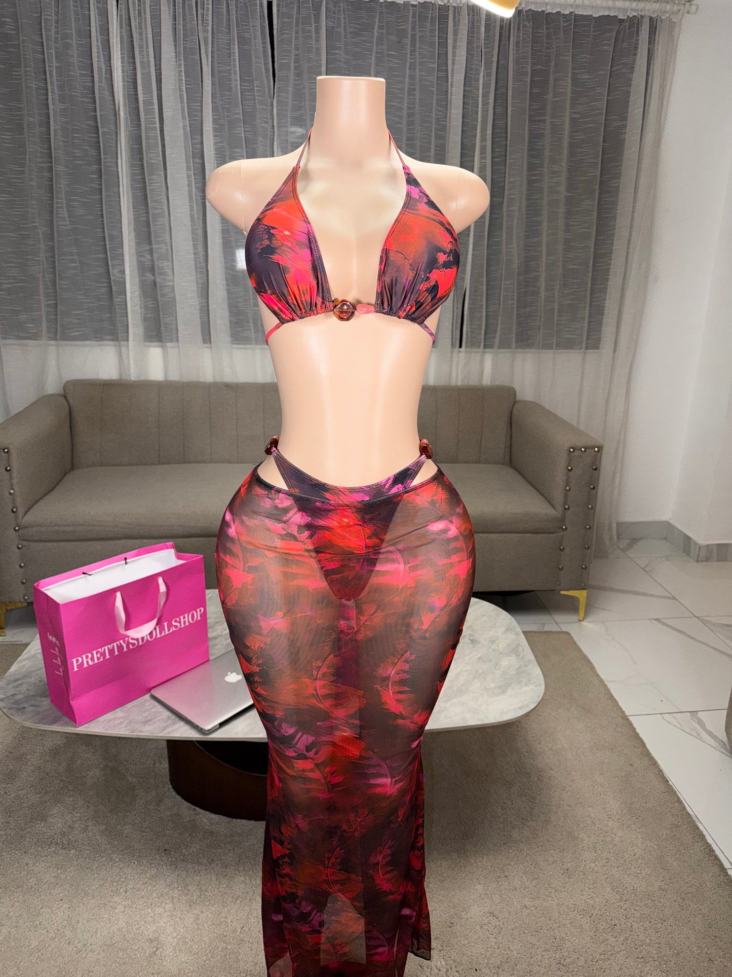 Leila flowers set 3 pcs kini