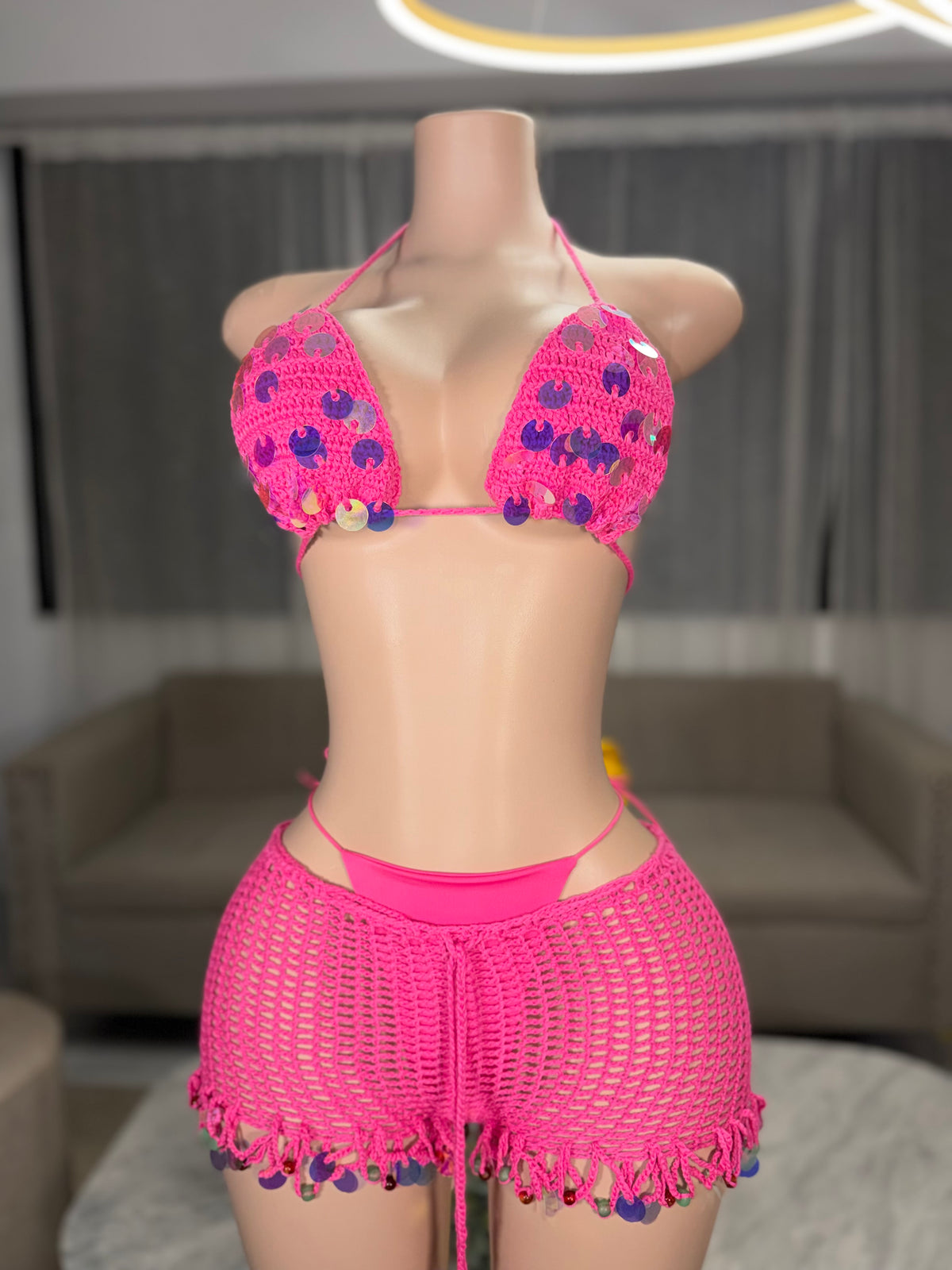 Amora set 3 kini crochet