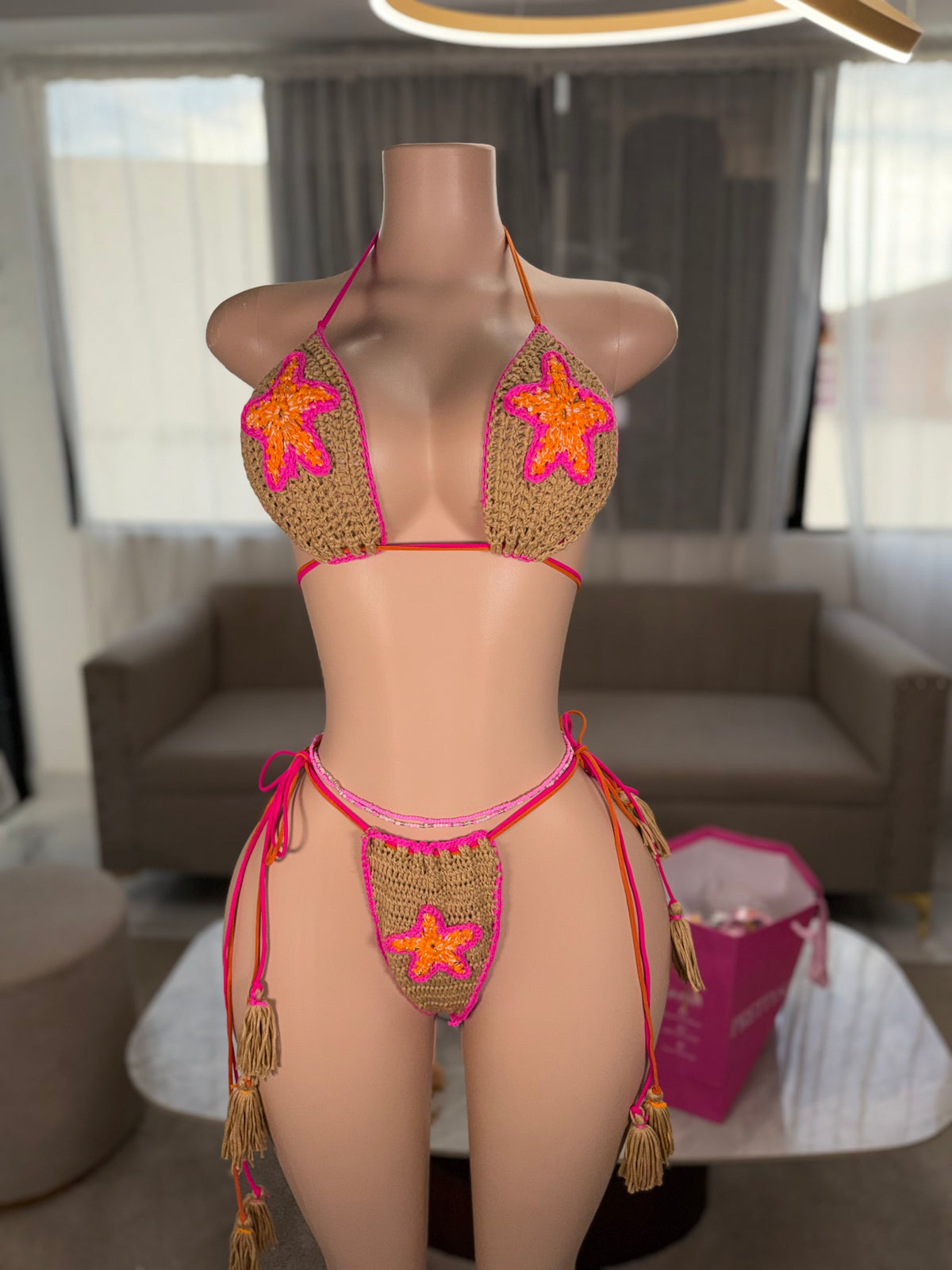 Star crochet kini