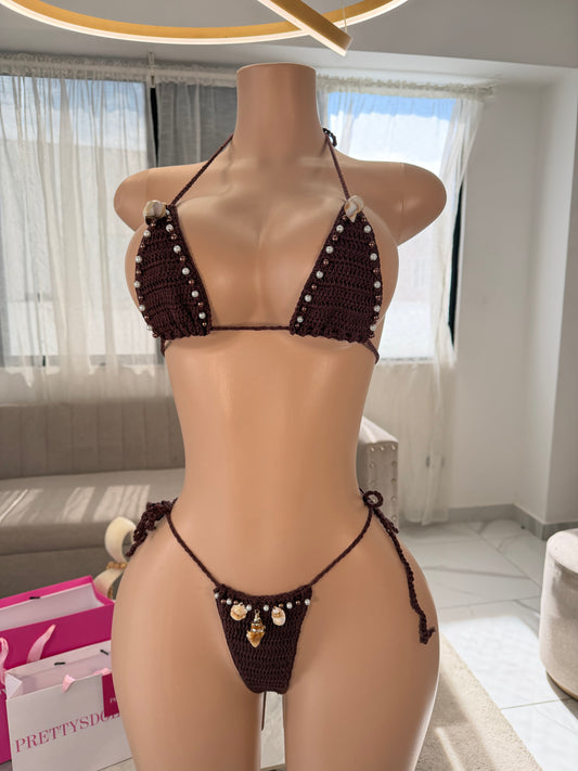 Vegas pearls crochet kini